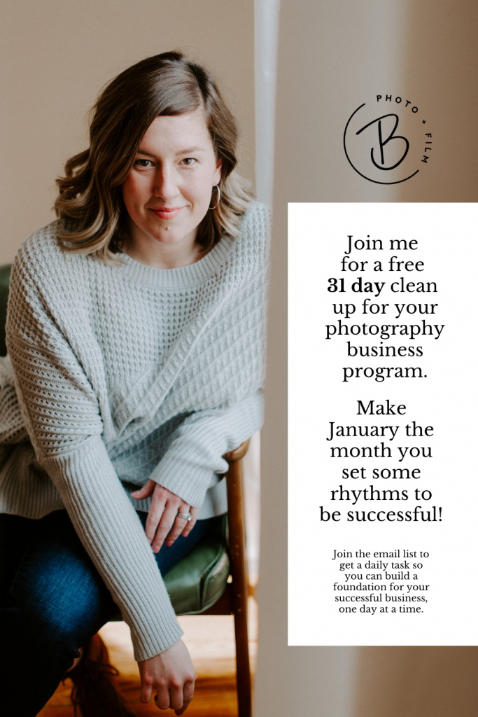 Small photography business tasks for 31 days of foundation and success. Amanda Burman shares what she does in January for a solid year.